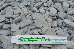 Kwartsiet pebbles  grijs 30-60  getrommeld b211