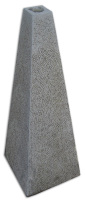 Piramide 30x30-5x5x100 grijs andesiet (A55) (met/zonder gat)