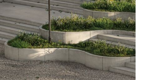 Deer gebogen keerwanden Curved