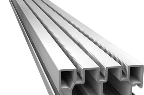 Grad StoneRail aluminium zonder clips  360x6.3x3.9 cm