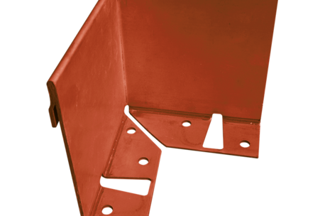 Garsy corten staal binnenhoek 25x25cm 15x5x0.34 cm