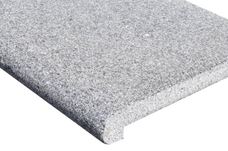 G54N 100x35x5-3 detail Gebrand/geborsteld, ronde neus 100x35x5/3cm (G54)