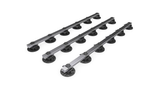 Grad StoneRail aluminium zonder clips  360x6.3x3.9 cm