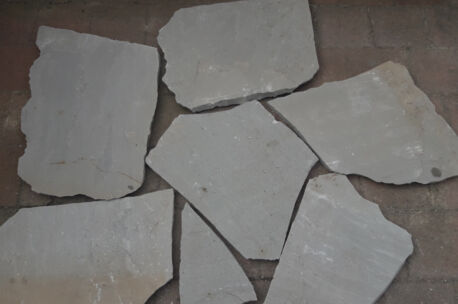 kandla grey flagstone gecalibreerd als vloer Kandla grey flagstone ( +/- 77 kg/m² als vloer ) 4-7 st/m²