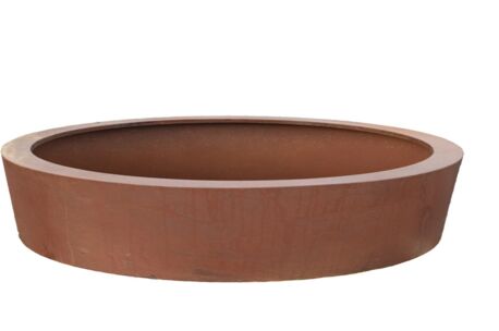 Bloembak CorTen staal &Oslash; 200x60 cm zonder bodem