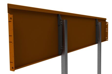 CorTen staal flexline 110cm lang verankeringspaal (400/560)