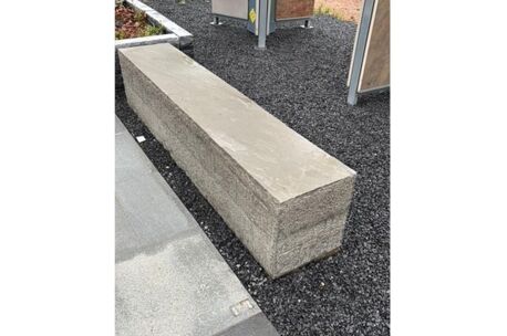 Kandla zitbank (1) Tuinbank 130x45x45 Basalt Shiva Black