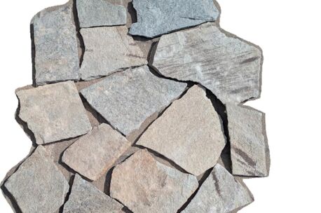 flagstone Kwartsiet  Greige   30-50 cm x 2/3 cm 70 kg/ m&sup2;