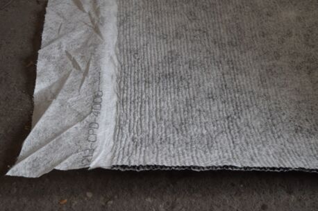 Samengestelde drainagemat 2-zijdig 150/800/150g ,2 mtr breed