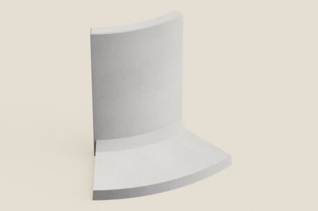 Keermuur Gebogen 45&deg; Outside 100x85x150 cm