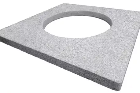 2106-Tegel met gat G41 Light grey granite