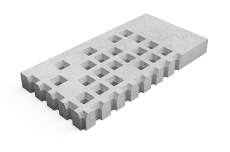Brutal Grijs 125x62,5x12 cm overgangsstuk Kopse boord1
