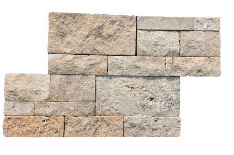 Muurstrips Gekloven  hardsteen sinai pearl  22.5x60x2.5cm