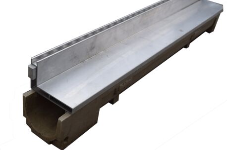 afvoer sleufrooster afvoergeul sleuvenrooster Aluminium Blinde montage excl ondergreppel