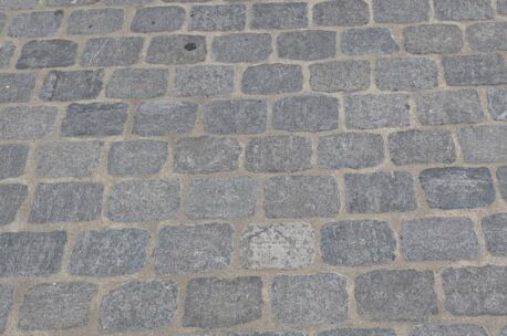 Kassei Blauwe hardsteen 20x14x5 H51 Gebrand/ gekloven 31st /m&sup2;