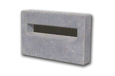 Brievenbus gleuf "zwolle"  30x18x5 (H50) hardsteen blauw