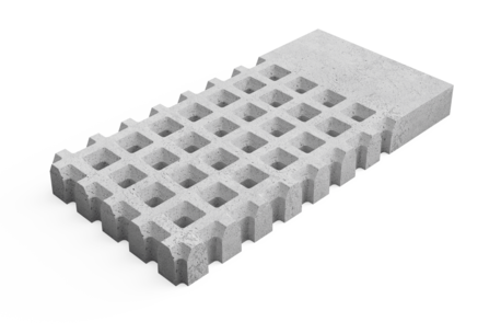 Brutal Grijs 125x62,5x12 cm  Kopse boord
