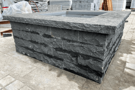 bb Brasero en basalte 125x125 cm