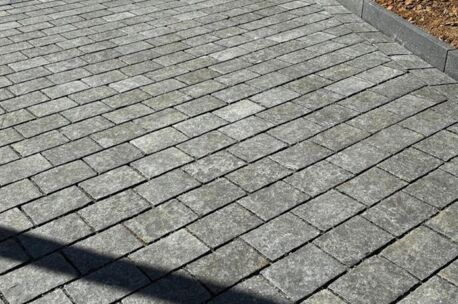 Kassei Basalt platine gebrande top GETROMMELD  20x14x5  31st/m&sup2; 