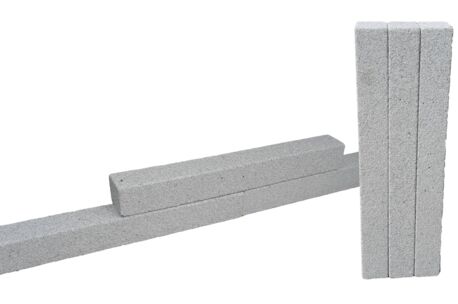 100x12x12 grauer Granit G41 4-seitig gestockt