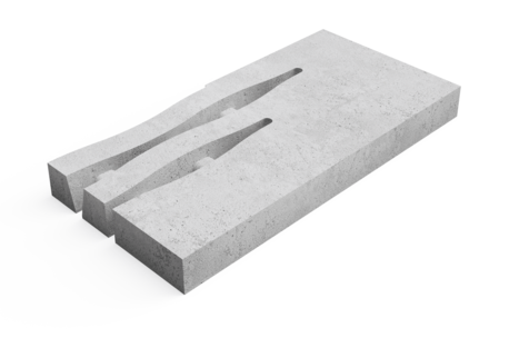 COWB-Beach Pattern-Transition-Corner R-20220601 Beach Grijs 125x62,5x12 cm Boord rechts hoekstuk