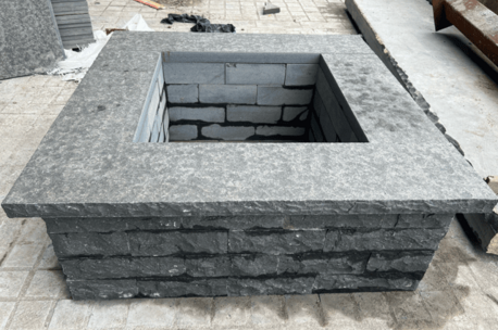 Brasero en basalte 125x125 cm