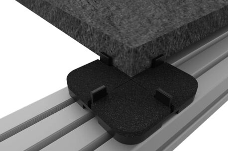 Grad StoneRail aluminium zonder clips  360x6.3x3.9 cm