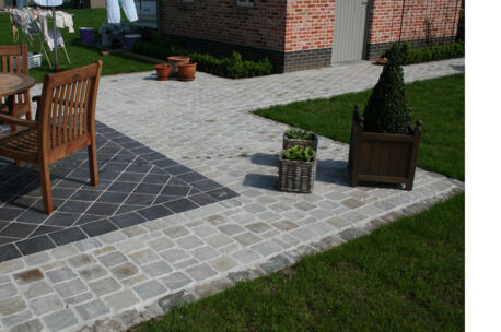 Kandla grey Grès platine 14x14x6/8  44st/140kg B301 los