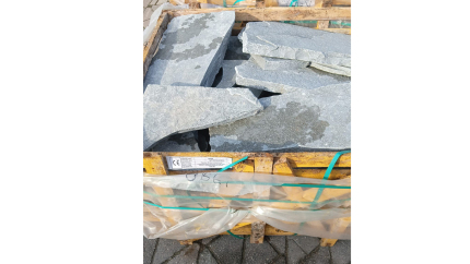 Tandur grey flagstone  ( 75 kg/m² als vloer )4-7 st/m² ; 2-4 cm dik